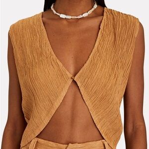Savannah Morrow Zuma Silk-Bamboo Vest Top Size L